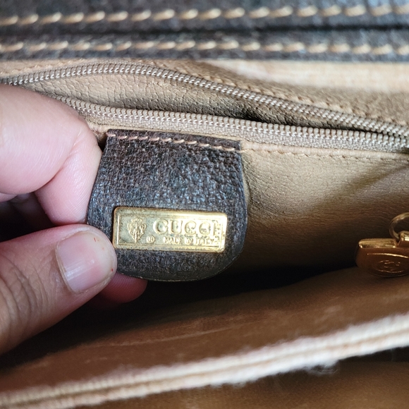 100% Authentic gucci vintage GG canvas crossbody bag - Picture 12 of 13